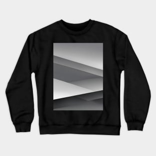 Abstract Gray Layers Crewneck Sweatshirt